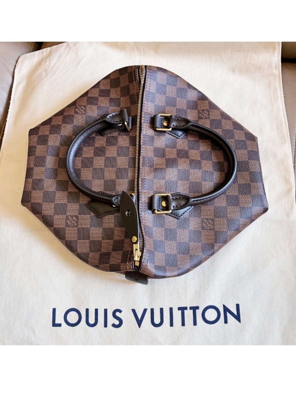Microchip Louis Vuitton Classic Speedy 30 Damier Ebene Bag New Model - Picture 9 of 16